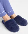 State Of Day Women's Boxed Two-tone Faux-fur Slide Slippers, Macy's Exclusive In Multi