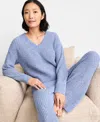 State Of Day Women's Chenille Sweater & Pant Set, Xs-3x, Macy's Exclusive In Blue