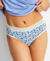 State Of Day Women's Cotton Blend Lace-trim Hipster Underwear, Created For Macy's
