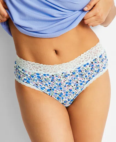 State Of Day Women's Cotton Blend Lace-trim Hipster Underwear, Created For Macy's