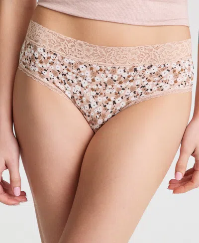 State Of Day Women's Cotton Blend Lace-trim Hipster Underwear, Created For Macy's In Multi