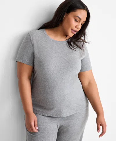 State Of Day Women's Cotton Blend Short-sleeve Sleep Tee Xs-3x, Created For Macy's