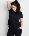 State Of Day Women's Cotton Blend Short-sleeve Sleep Tee Xs-3x, Created For Macy's In Deep Black