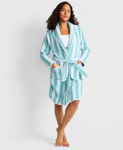 State Of Day Women's Cotton Robe, Macy's Exclusive In Blue