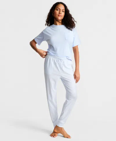 State Of Day Women's Jogger Pajama Pants Xs-3x, Created For Macy's In Blue