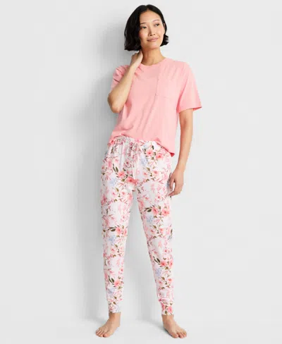 State Of Day Women's Jogger Pajama Pants Xs-3x, Created For Macy's In Multi