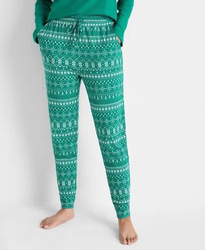 State Of Day Women's Jogger Pajama Pants Xs-3x, Created For Macy's In Fair Isle