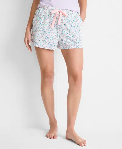 State Of Day Women's Knit Drawstring Shorts, Macy's Exclusive In Blue