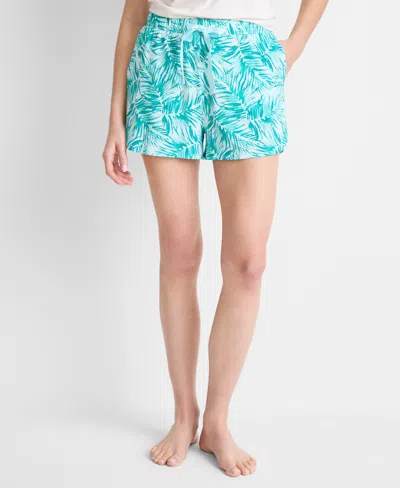 State Of Day Women's Knit Drawstring Shorts, Macy's Exclusive In Blue