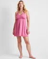 State Of Day Women's Knit Tank Chemise, Created For Macy's In Berry Bree