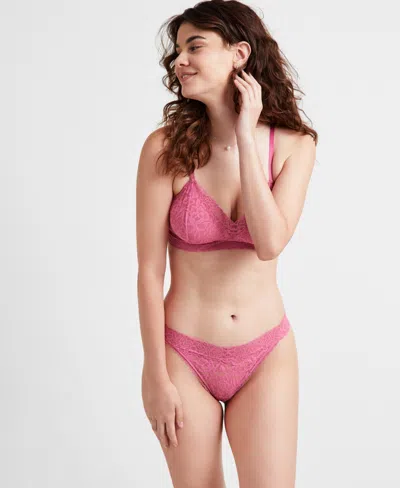 State Of Day Women's Lace Bralette, Created For Macy's In Berry Breeze