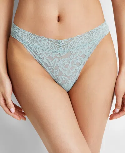 State Of Day Women's Lace Thong Underwear, Created For Macy's In Gray Mist