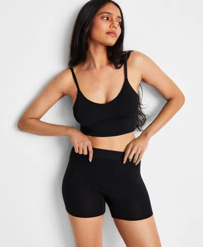 State Of Day Women's Longline Boxer Briefs, Exclusively At Macy's In Deep Black