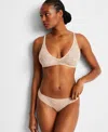 State Of Day Women's Mesh Lace Bralette, Exclusively At Macy's In Nude Blush