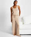 State Of Day Women's Pointelle Tank Pajama Set, Exclusively At Macy's In Peanut Heather