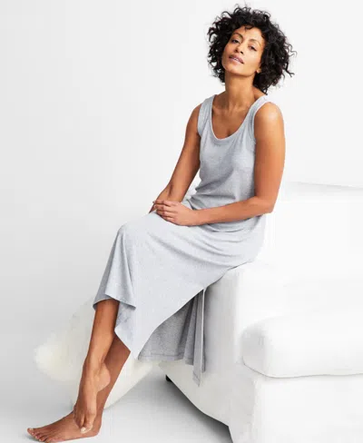 State Of Day Women's Ribbed Modal Blend Tank Nightgown Xs-3x, Created For Macy's In Sleep Grey Heather