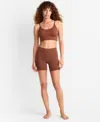 State Of Day Women's Seamless Slip Short, Exclusively At Macy's In Brown