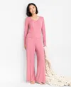 State Of Day Women's Soft Rib-knit Pajama Set, Xs-3x, Macy's Exclusive