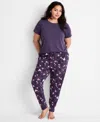 State Of Day Women's Textured Joggers, Macy's Exclusive In Purple