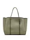 State Of Escape Perforated Rope-trimmed Tote Bag