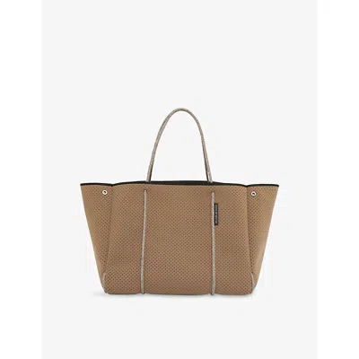 State Of Escape Womens Caramel Escape Woven Tote Bag