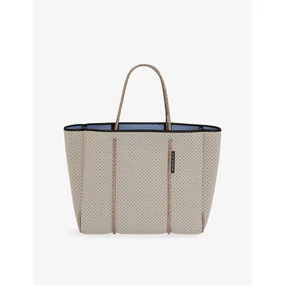State Of Escape Womens Stone Flying Solo Woven Tote Bag