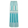State Of Georgia Women's Blue Boardwalk Pants Luna Stripe In Blue
