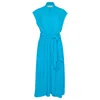State Of Georgia Women's Blue The Point Dress Long Aqua In Blue