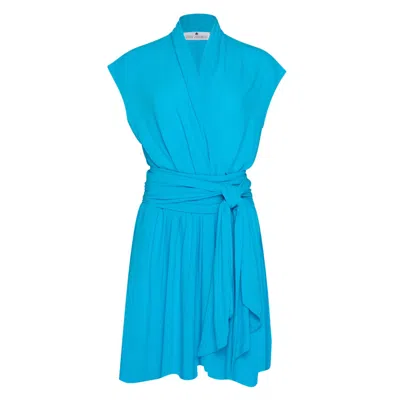 State Of Georgia Women's Blue The Point Dress Short  Aqua