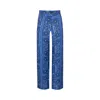 State Of Georgia Women's Boardwalk Pants Bandana State Print/ Blue