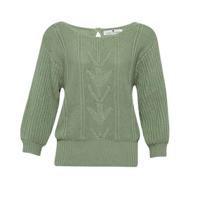State Of Georgia Women's Jenifer Beale Knit Sage Green