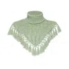State Of Georgia Women's Knitted Warmer Sage Green In Green