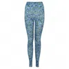 State Of Georgia Women's Lets Get Physical Legging Floral Explosion Blue In Blue