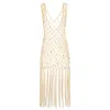 State Of Georgia Women's Neutrals Lolita Crochet Overlay Buttermilk