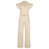 State Of Georgia Women's Neutrals The Euphoria Jumpsuit Sand