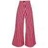 State Of Georgia Women's Pink / Purple / Red The Boardwalk Wide Leg Pants Whippy Red & Pink In Pink/purple/red