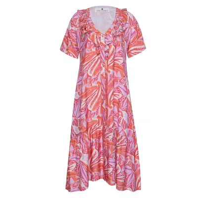State Of Georgia Women's Pink / Purple The Elysian Maxi Dress Paradise Pink In Pink/purple