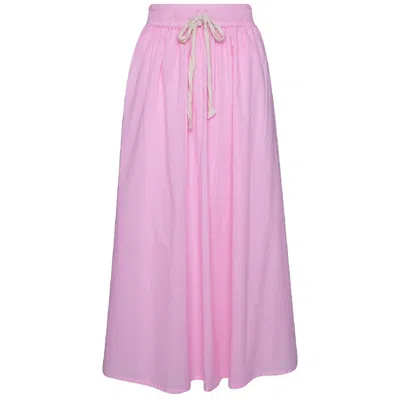 State Of Georgia Women's Pink / Purple The Tulie Drawstring Skirt Pink In Pink/purple