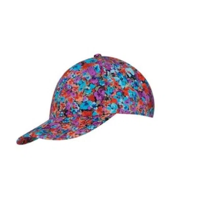 State Of Georgia Women's Red The Baseball Cap Adjustable - Floral Explosion Raspberry In Multi