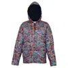 State Of Georgia Women's Red The Bomber Jacket Floral Explosion Raspberry In Red