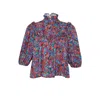 State Of Georgia Women's Red The Joni Top Floral Explosion Raspberry In Red