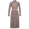 State Of Georgia Women's Red The Tmapla Midi Dress Floral Explosion Raspberry In Red