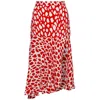 State Of Georgia Women's Red / White The Paris Skirt In Giraffe Red In Red/white