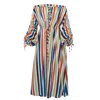 State Of Georgia Women's Salt And Sea Maxi Beach Dress Coolio Stripes