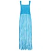 State Of Georgia Women's The Azure Tassel Dress Aqua Blue In Blue