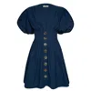 State Of Georgia Women's The Jaime Mini Dress Navy Blue In Blue