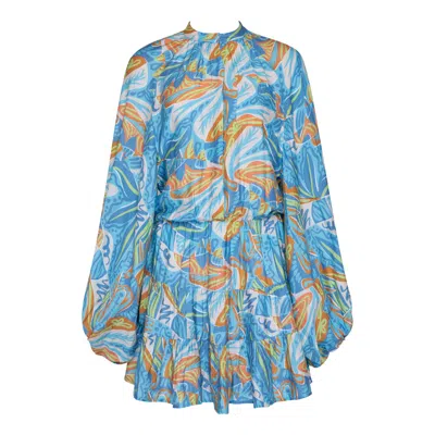 State Of Georgia Women's The Nirvana Mini Flare Paradise Blue
