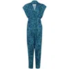 STATE OF GEORGIA WOMEN'S THE POINT JUMPSUIT FLORAL EXPLOSION BLUE
