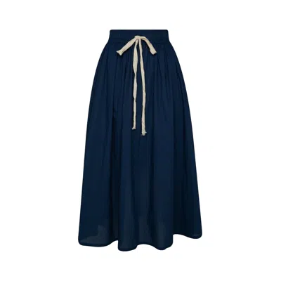 State Of Georgia Women's The Tulie Drawstring Skirt Navy Blue