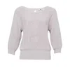 State Of Georgia Women's White / Blue Jenifer Beale Knit Lilac In White/blue